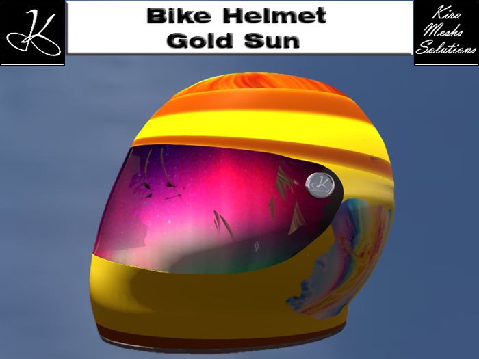 Bike Helmet Gold Sun 