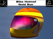Bike Helmet Gold Sun 