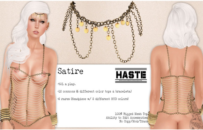 [Haste] Satire Headpiece - Rare HUD 2