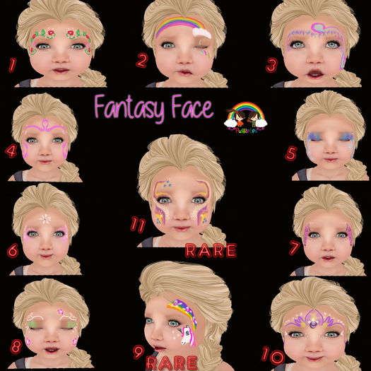 *-*Purretes*-*Fantasy Face 11 RARE 1