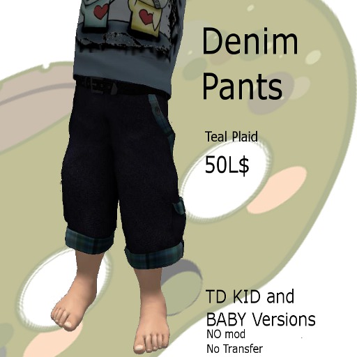 Bad Applez Jean/Teal Pant Box