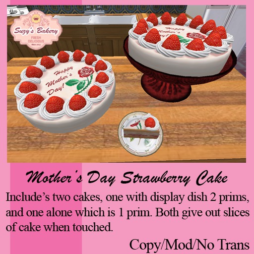Mother's Day Strawberry Cake