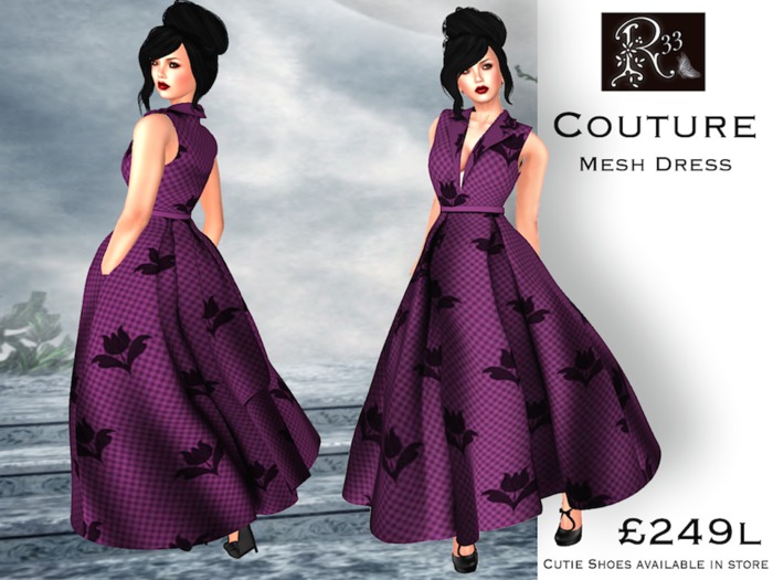 Audrey royal blue dress