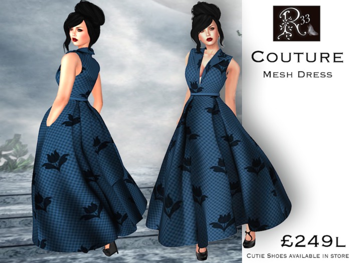 Audrey royal blue dress