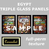 Egypt - triple glass panels (texture)