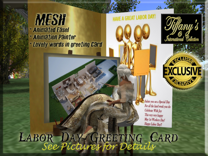 HAPPY LABOR DAY GREETING CARD-BOXED