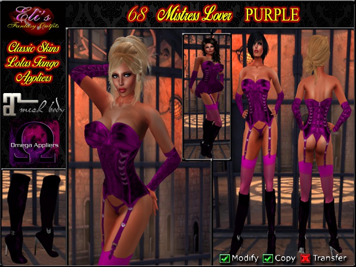 68 Mistress Lover Purple For Lolas Tango Eli's