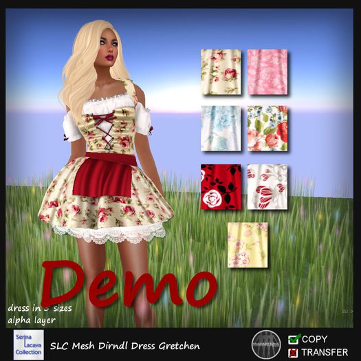 SLC Mesh Dirndl Dress Gretchen Demo 