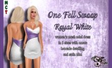{Ms. B. Designs} One Fell Swoop Royal White Boxed