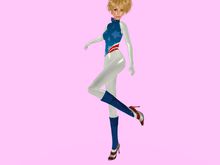 USA White Latex Catsuit w/Boots