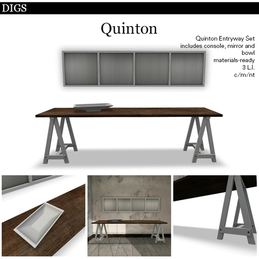 DIGS - Quinton Entryway Set [MESH]