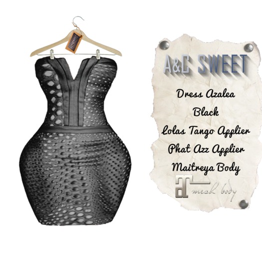 {A&C} Sweet-Dress  Azalea(Black)