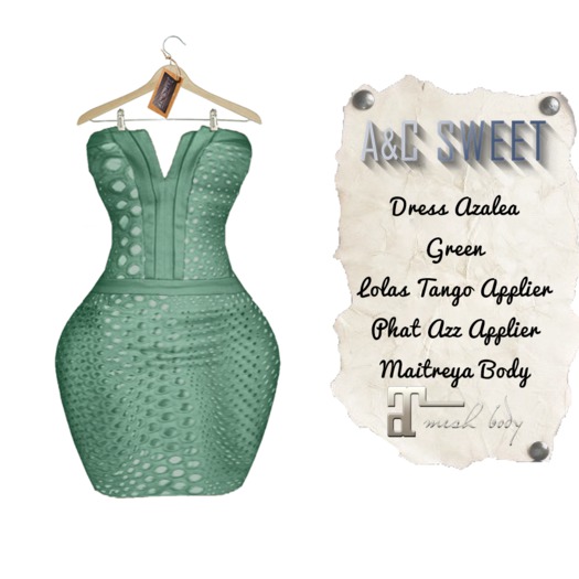 {A&C} Sweet-Dress  Azalea(Green)