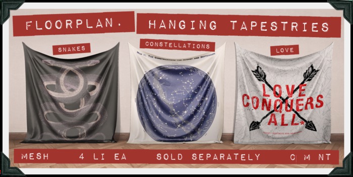 floorplan. hanging tapestry / love [boxed]