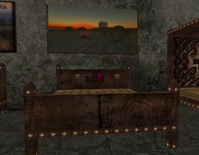 Wisold's Celtic Bed w/ Straw Mattress