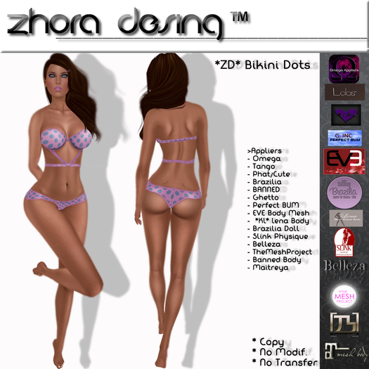 *ZD* Bikini Dots Lilac