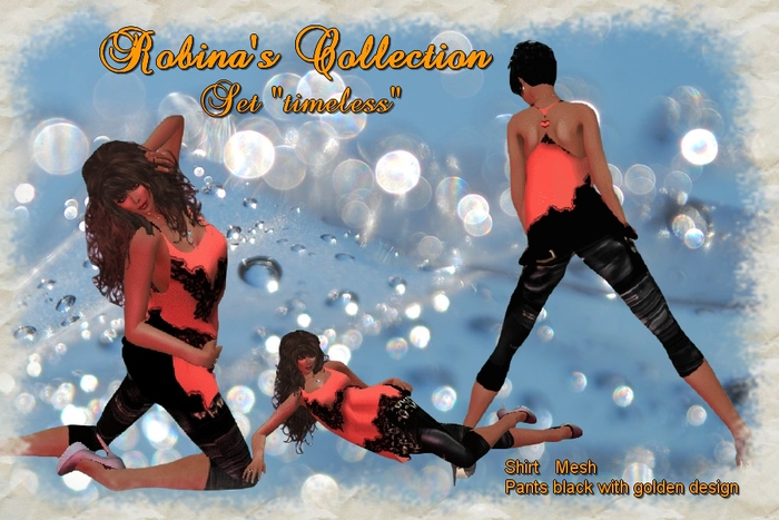 Robina's Collection - Set Salmon-black