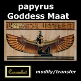 Egypt -  papyrus Goddess Maat