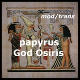 Egypt - papyrus God Osiris