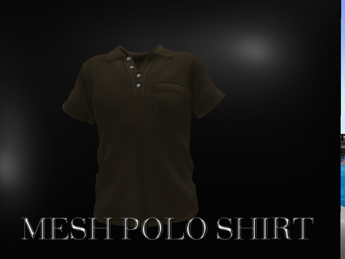 MESH POLO GREY