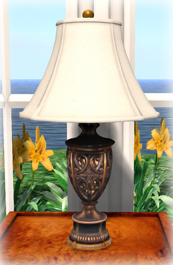 COPY Bronze Trophy Lamp MESH 4 prims %