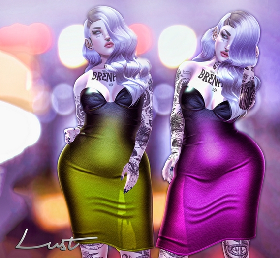 LUST - Pencil Dress BLACK