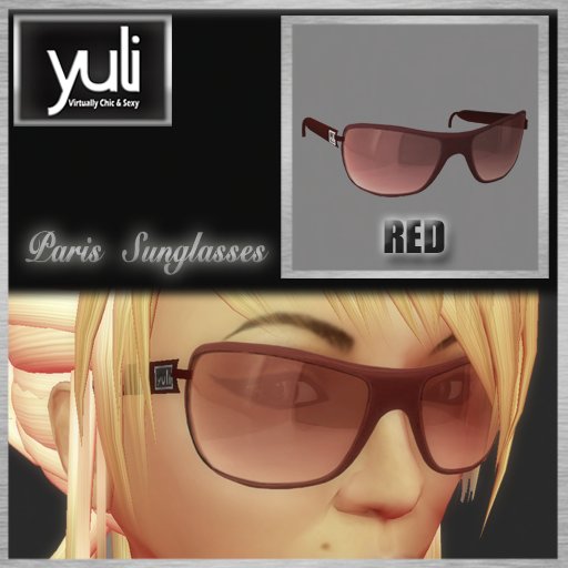 (Yuli) Paris Sunglasses RED