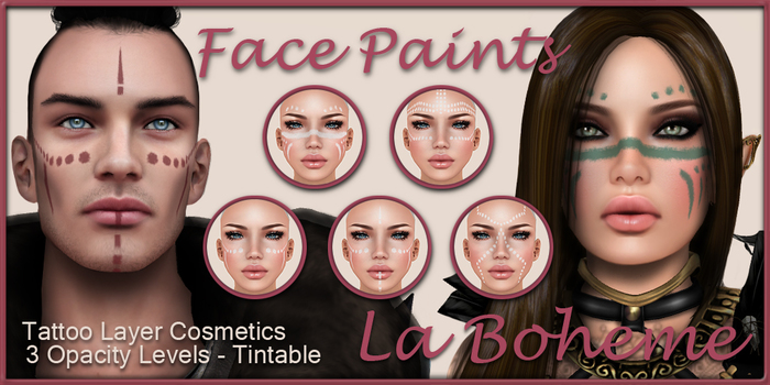 [LB Face Paints] Organic Tribals Set2