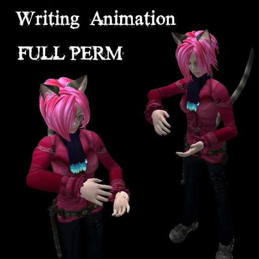 Writing (& left hand holding) animation - Full Perm