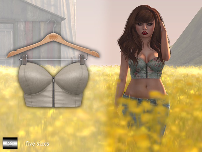 Draper Bustier 'white' (mesh) - even.flow