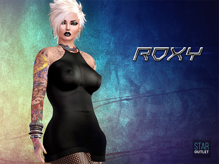 Star Outlet Roxy Mesh Dress Black