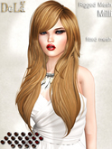=DeLa*= Mesh Hair "Marinel" Orange Browns