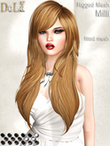 =DeLa*= Mesh Hair "Marinel" Orange Browns