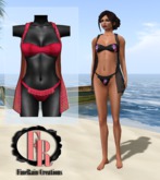 :: FineRain creations.::Cindy Bikini Set Red