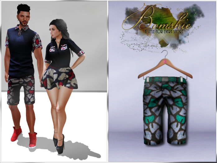 <*>B<*>Arralli Mens Teal Shorts