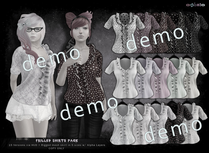 [ bubble ] Frilled Shirts DEMO