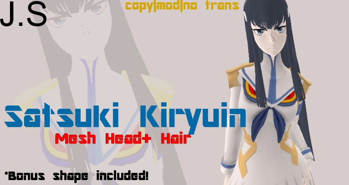 J.S-Satsuki Kiryuin Head + Hair
