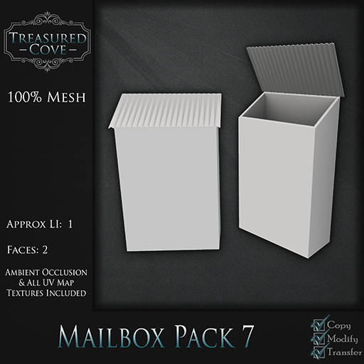 -TC- Mailbox Pack 7 Mesh 50% Discount!!