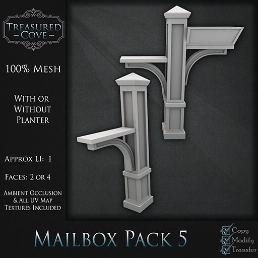 -TC- Mailbox Pack 5 Mesh 50% Discount!!