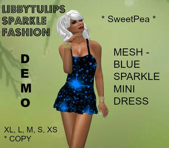 * SweetPea * DEMO Sparkle Mini Dress - Mesh
