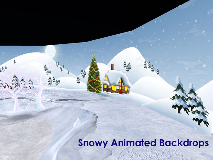 Animated Snowy Backdrops