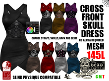 Mesh Head - Cross Front Skull Dress SLINK