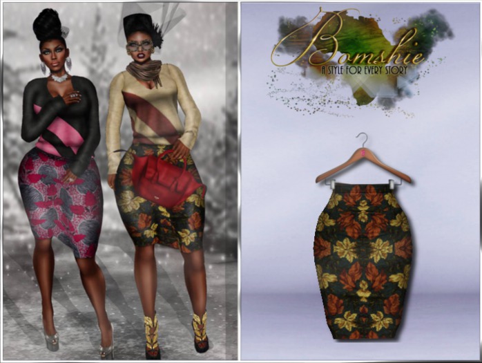<*>B<*>Tosha Fallen Pencil Skirt