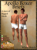 *Goddess* Apollo Boxer Briefs Weiss