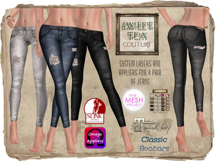 *Sweet Tea Jeggings Essentials: Classic Ripped Jeans  (add me )