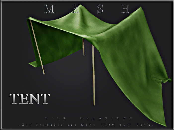 T-3D Creations [ TENT ] Regular MESH - Full Perm -