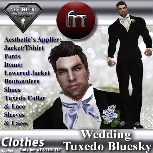 [FN] Aesthetic Wedding Tuxedo Bluesky -Box-