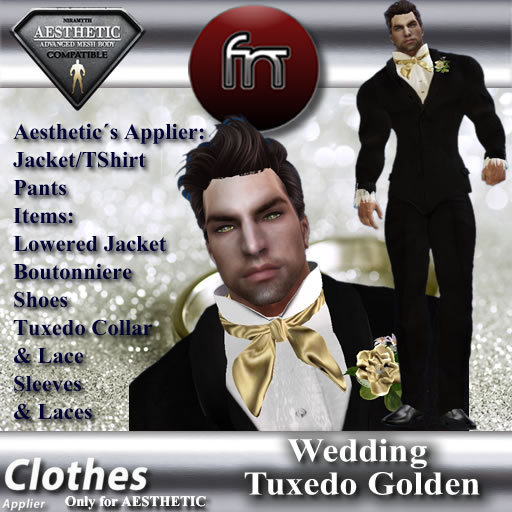 [FN] Aesthetic Wedding Tuxedo Golden -Box-