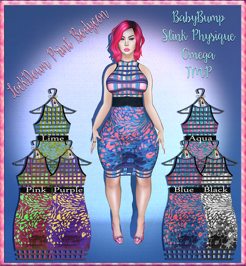 !(HR 3.0)! LockDown Print Bodycon