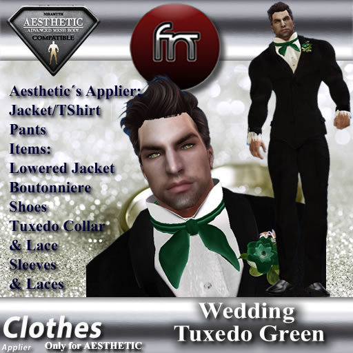 [FN] Aesthetic Wedding Tuxedo Green -Box-
